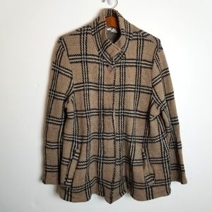 Vintage Serengeti Catalog Window Pane Plaid Wool Blazer Jacket